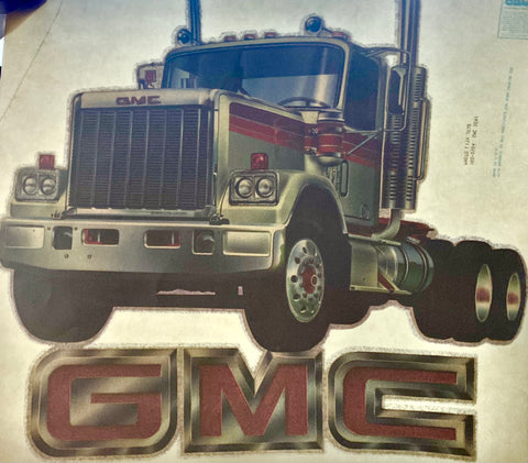 GMC Hot Rod race cars trucks Vintage tee shirt iron-on Authentic 70s NOS by Roach
