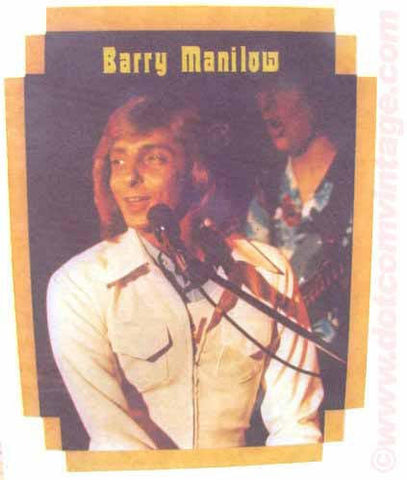 barry manilow, 70s t-shirt iron-on