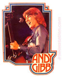 andy gibb, bee gees, t-shirt, iron-on, band, tees, nos, vintage