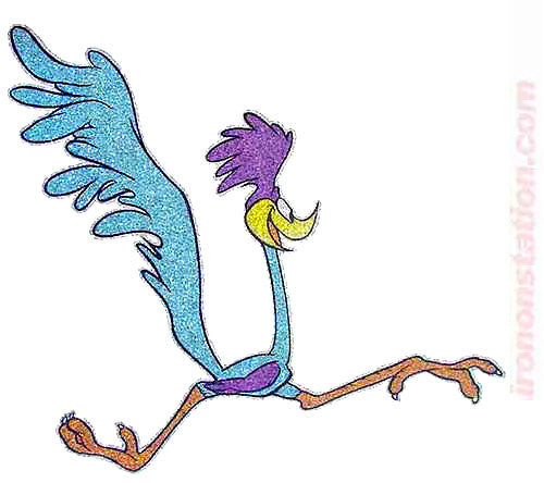 1966 Road Runner Cartoon Vintage 70s t-shirt iron-on transfer