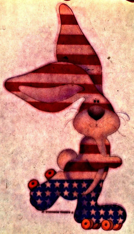 420 Hippy American Bunny Skater 70s Vintage Iron On tee shirt transfer t-shirt iron-on