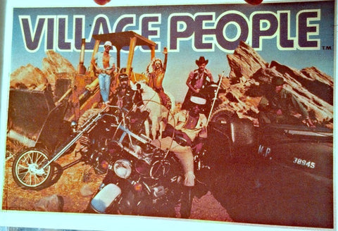VILLAGE PEOPLE 70s Vintage disco rock band t-shirt iron-on nos retro ymca macho man