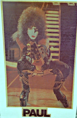 paul stanley, kiss, band, 70s, vintage, t-shirt, iron-on