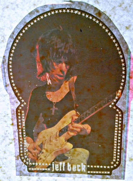 Jeff Beck Vintage 70s Band t-shirt iron-on retro guitar all-star