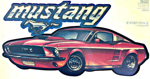 MUSTANG Vintage 70s Hot Rod Muscle t-shirt iron-on transfer authentic NOS retro american fashion Roach