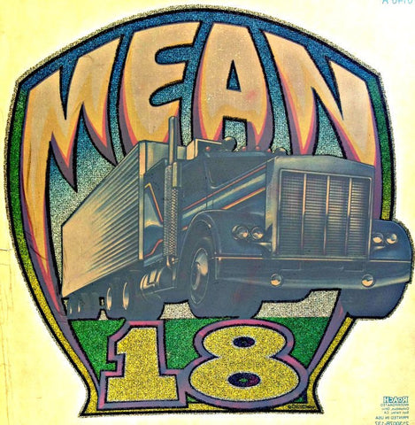 MEAN SEMI 18 WheeLer Vintage 70s Hot Rod Muscle t-shirt iron-on transfer authentic NOS retro american fashion