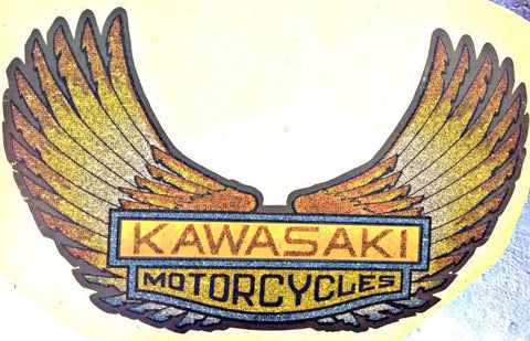 KAWASAKI MoTorCyCles Vintage 70s Hot Rod Muscle t-shirt iron-on transfer authentic NOS retro american fashion