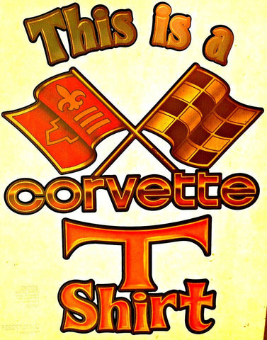 CORVETTE Grand Prix Vintage 70s t-shirt iron-on transfer Hot Rod Muscle authentic NOS retro american fashion Roach