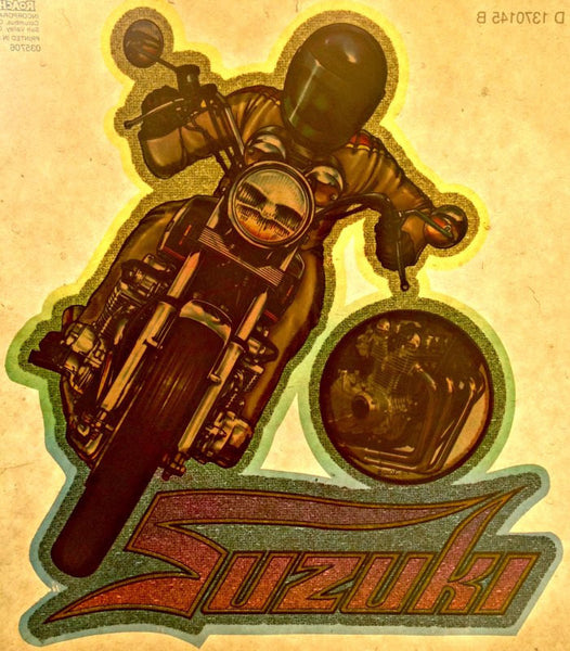 Awesome SUZUKI Vintage 70s motorcycle t-shirt iron-on