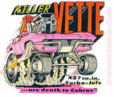 KILLER VETTE 70s drag Vintage tee shirt Iron On Authentic 70s NOS by Roach