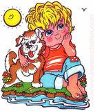 ROACH 1974 Boy and his Dog 70s Vintage Iron On tee shirt transfer Original Authentic