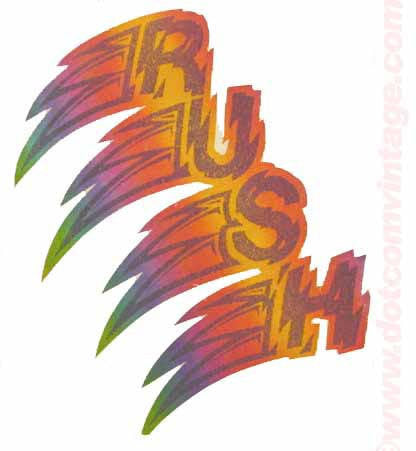 vintage 70s rush band
