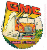 GMC "Gimme Jimmy" Hot Rod race cars trucks Vintage tee shirt Iron On Authentic 70s NOS by ROACH