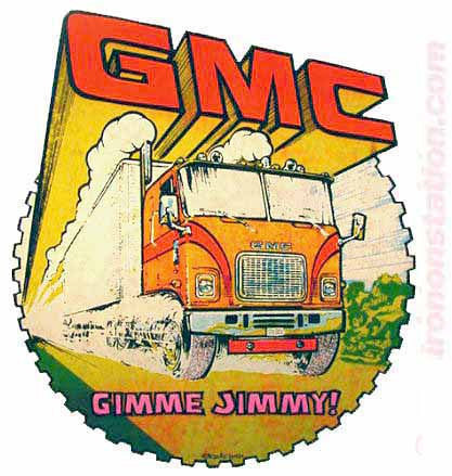 GMC "Gimme Jimmy" Hot Rod race cars trucks Vintage tee shirt Iron On Authentic 70s NOS by ROACH