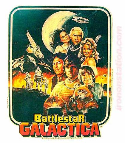 battlestar galactica, tv, vintage, 70s, t-shirt, iron-on