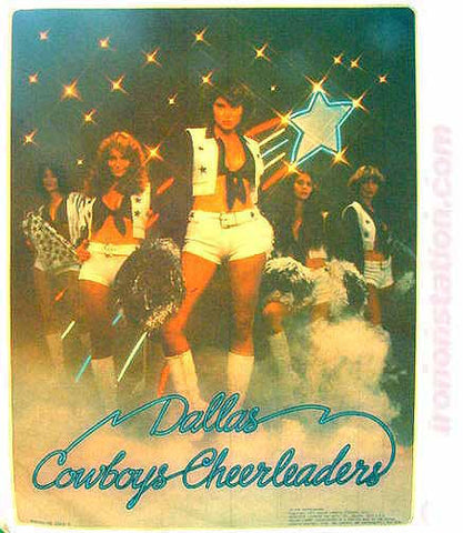 Dallas COWBOYS CHEERLEADERS Vintage 70s Iron On tee shirt transfer Original Authentic Retro