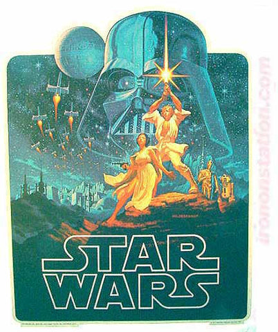 1977 STAR WARS by George Lucas 70s Vintage t-shirt iron-on transfer nos  movie retro graphic patch