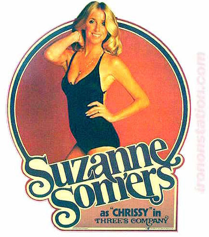 suzanne somers, chrissy, threes company, vintage t-shirt iron-on