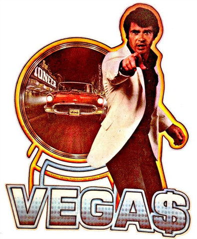 vtg 1978 VEGAS TV Series t-shirt iron-on transfer NoS Robert Ulrich Tanna Aaron Spelling