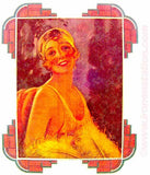 PIN UP Female dancer 70s Vintage Iron On tee shirt transfer Original Authentic NOS american fashion