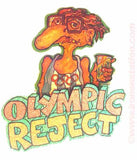 Beer "OLYMPIC REJECT" Vintage 70s Iron On tee shirt transfer Original Authentic retro 70s booze americana fashion