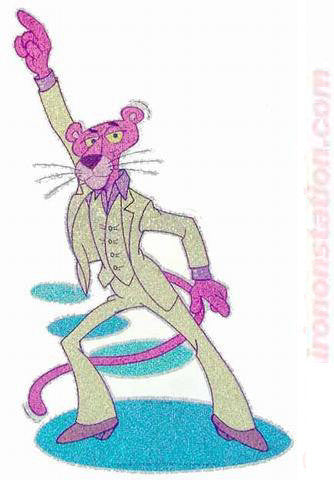 Cartoon Pink Panther Disco Vintage 70s Iron On tee shirt transfer Original Authentic by Roach