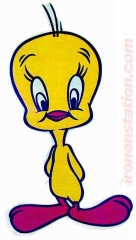 Tweety Bird Tweetie Looney Tunes Vintage 70s Iron On tee shirt transfer Orig animation cartoon