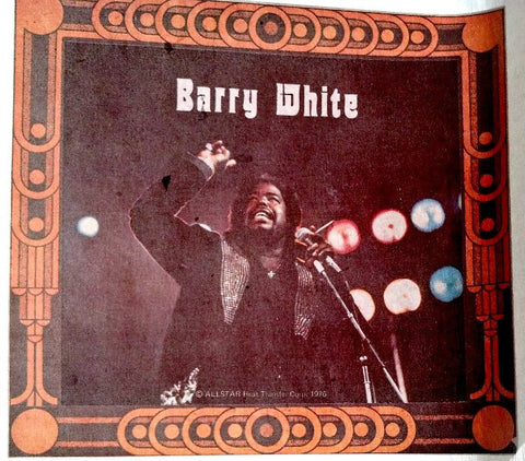 barry white 70s t-shirt iron-on