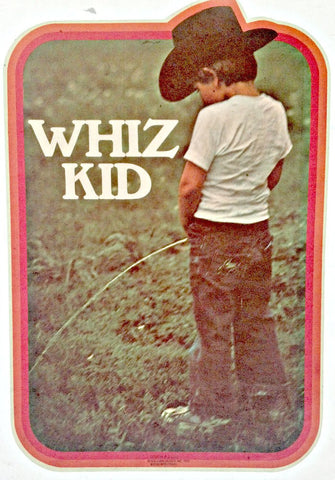 WHIZ KID 70s Vintage t-shirt iron-on cowboy retro tee shirt transfer nos new old stock