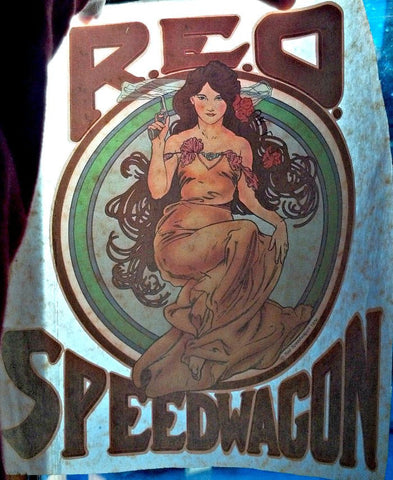 reo, speedwagon, vintage, 70s, t-shirt, iron-on