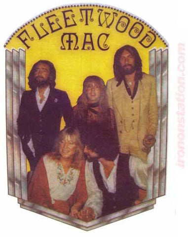 FLEETWOOD MAC Vtg 70s Rock Band t-shirt iron-on Stevie Nicks retro rock tee transfer NoS