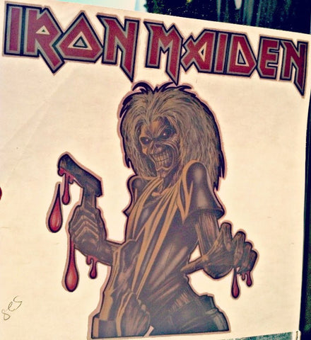 IRON MAIDEN 70s 80s Vintage t-shirt iron-on transfer nos IRON MAIDEN 70s 80s Vintage t-shirt iron-on transfer nos