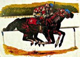 horse, track, racing, race, jockey, 70s, vintage, t-shirt, iron-on, derby, thoroughbred