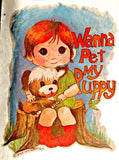 CuTe WaNNa PeT My PUPPY 70s Vintage t-shirt iron-on retro tee shirt transfer nos american fashion