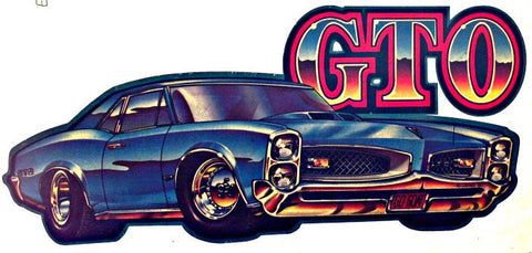 GTO Vintage 70s Hot Rod Muscle t-shirt iron-on transfer authentic NOS retro american fashion by Roach
