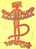 Vintage 70s PINK PANTHER paper doll t-shirt iron-on transfer Original Authentic american by Roach