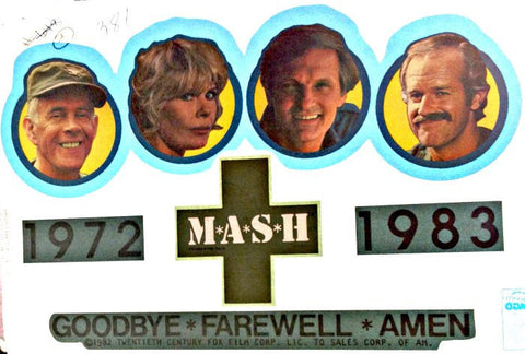 MASH TV 1972 1983 70s Vintage t-shirt iron-on transfer Original Authentic nos retro american fashion