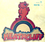 HEATHCLIFF Rainbow comic strip cat Vintage 70s Iron On tee shirt transfer Original Authentic american fashion