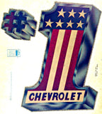 CHEVROLET Racing Vintage 70s Hot Rod Muscle t-shirt iron-on transfer authentic NOS retro american fashion