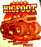 Vintage 70s BIG FOOT Monster Truck t-shirt iron-on transfer authentic NOS retro american fashion