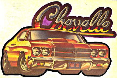 CHEVELLE Muscle Car Racing Vintage 70s t-shirt iron-on transfer authentic NOS retro american fashion Hot Rods by Roach