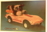 Driving GizMo GREMLIN Vintage t-shirt iron-on transfer Original Authentic NOS 80s spielberg