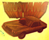 Old MUSTANG Muscle Car Racing Vintage 70s t-shirt iron-on transfer authentic NOS retro american fashion Hot Rods