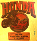 HONDA Moto X Race Vintage 70s motorcycle t-shirt iron-on transfer authentic NOS retro american fashion