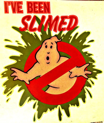 1984 GHOST BUSTERS Slimed Vintage t-shirt iron-on transfer Original Authentic retro stock Aykroyd Bill Murray