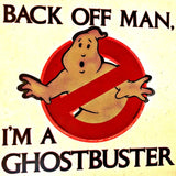 1984 GHOSTBUSTERS Back Off Man Vintage t-shirt iron-on transfer Original Authentic retro stock Aykroyd Bill Murray