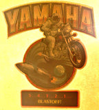 YAMAHA Astronaut MoTorCyCle Vintage 70s t-shirt iron-on moto x transfer authentic NOS retro american fashion