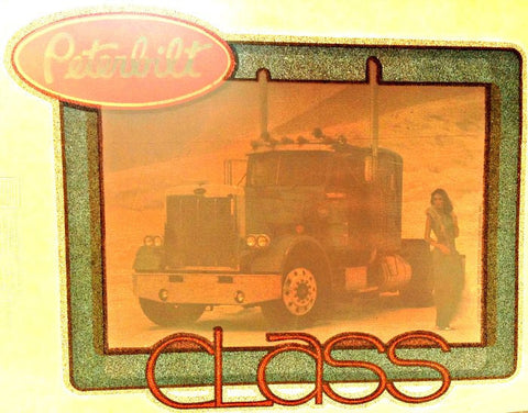 Sexy PETERBILT Semi Trucker Vintage 70s t-shirt iron-on transfer authentic NOS retro american fashion Hot Rods Muscle in glitter