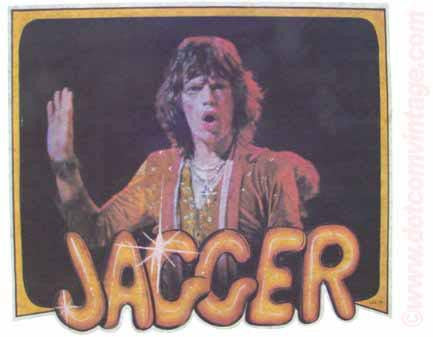 mick jagger, rolling stones, band tee, vintage, 70s, t-shirt, iron-on