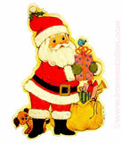 santa, christmas, cute, vintage, 70s, t-shirt, iron-on
